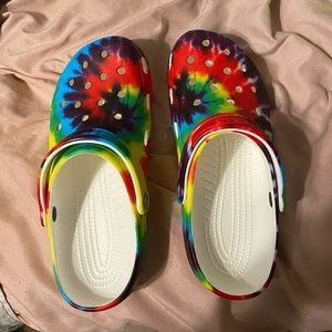 tie dye crocs